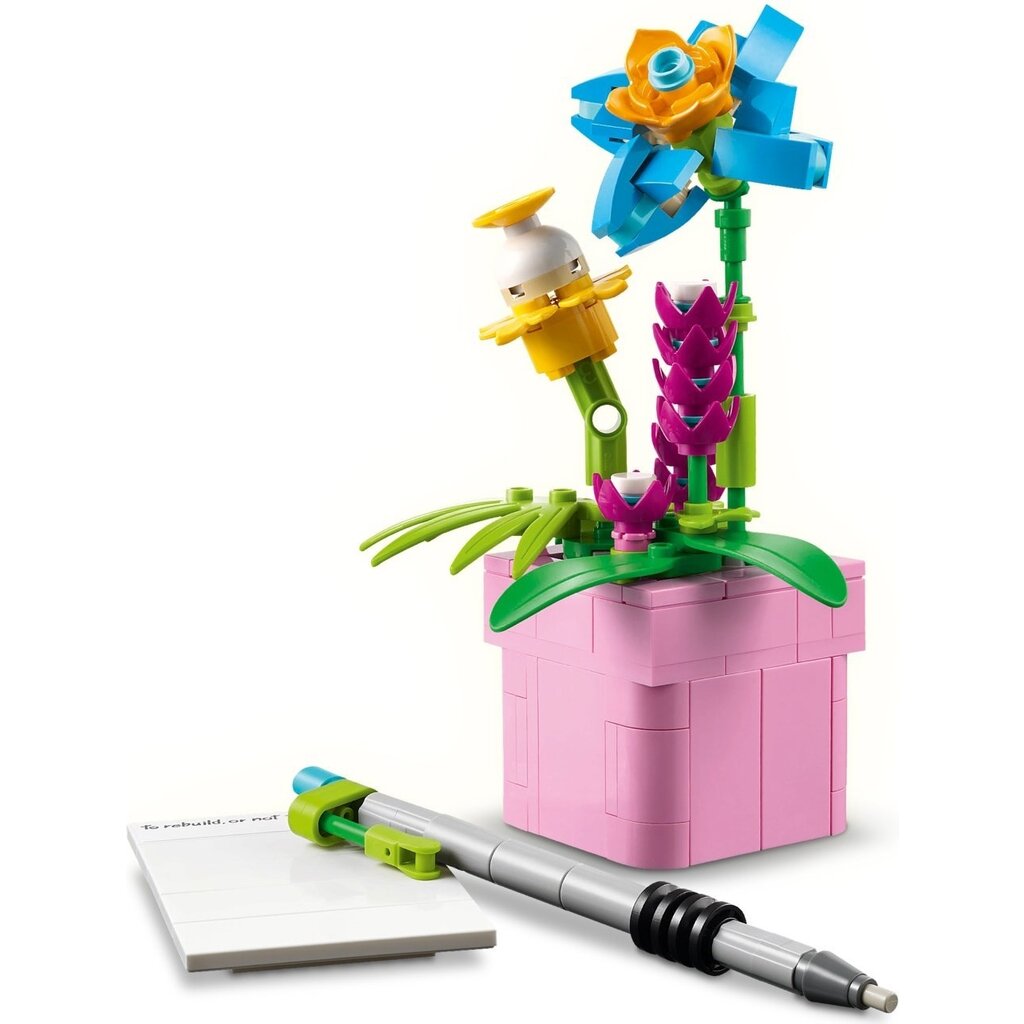 LEGO TYPEWRITER WITH FLOWERS