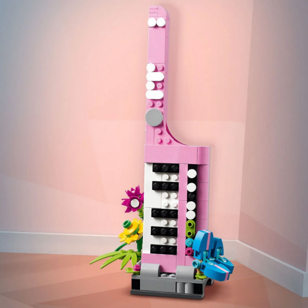 LEGO TYPEWRITER WITH FLOWERS