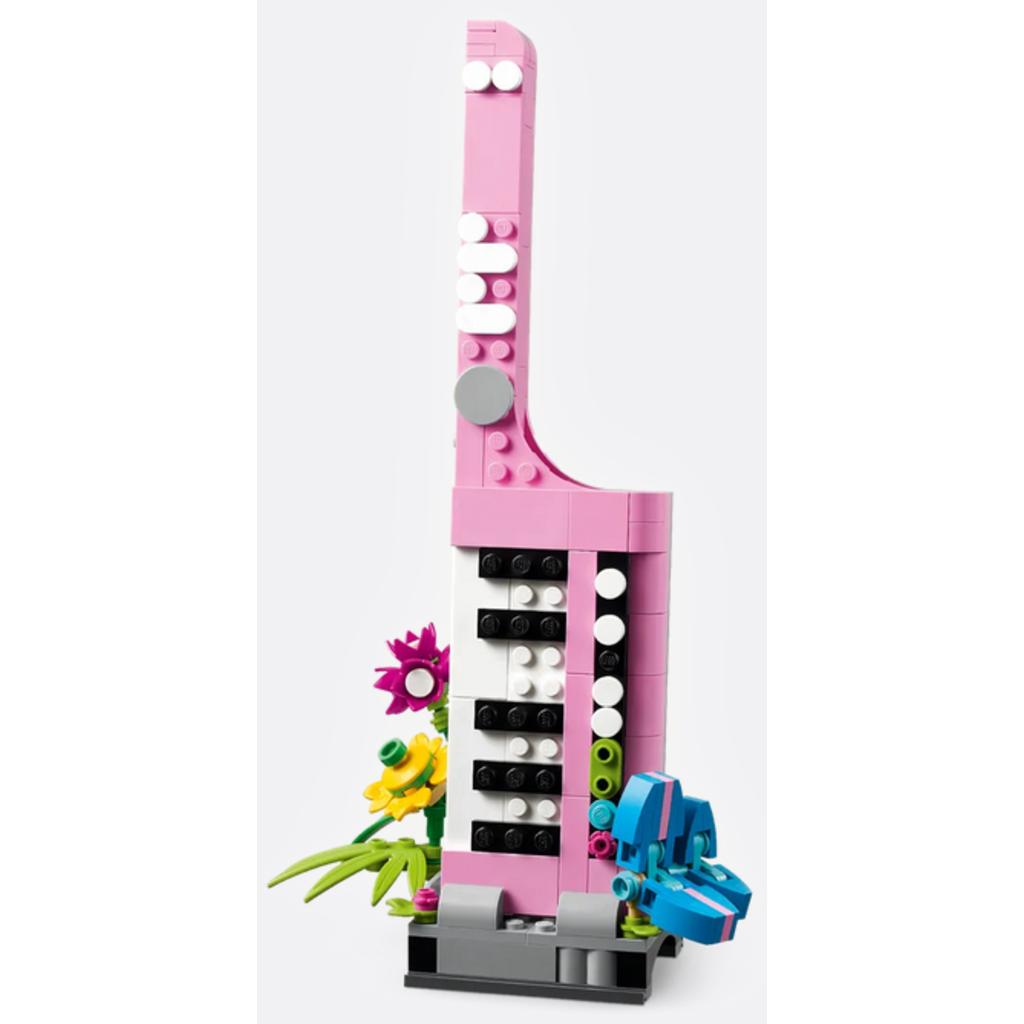 LEGO TYPEWRITER WITH FLOWERS