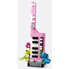 LEGO TYPEWRITER WITH FLOWERS