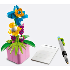 LEGO TYPEWRITER WITH FLOWERS