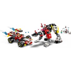 LEGO COOPER'S TIGER MECH & ZERO'S HOT ROD CAR