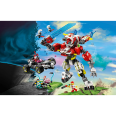 LEGO COOPER'S TIGER MECH & ZERO'S HOT ROD CAR