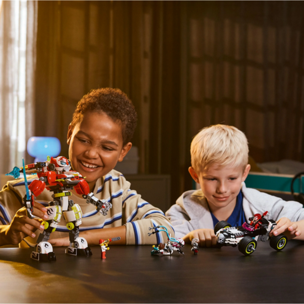 LEGO COOPER'S TIGER MECH & ZERO'S HOT ROD CAR