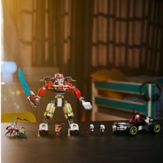 LEGO COOPER'S TIGER MECH & ZERO'S HOT ROD CAR