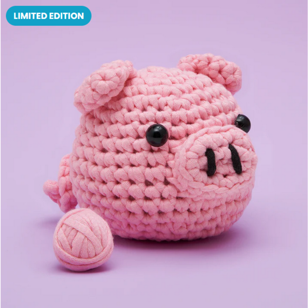 WOOBLES BACON PIG BEGINNER CROCHET KIT**