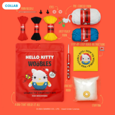 WOOBLES HELLO KITTY BEGINNER CROCHET KIT