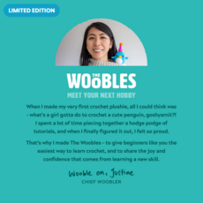 WOOBLES SEBASTIAN LION BEGINNER CROCHET KIT