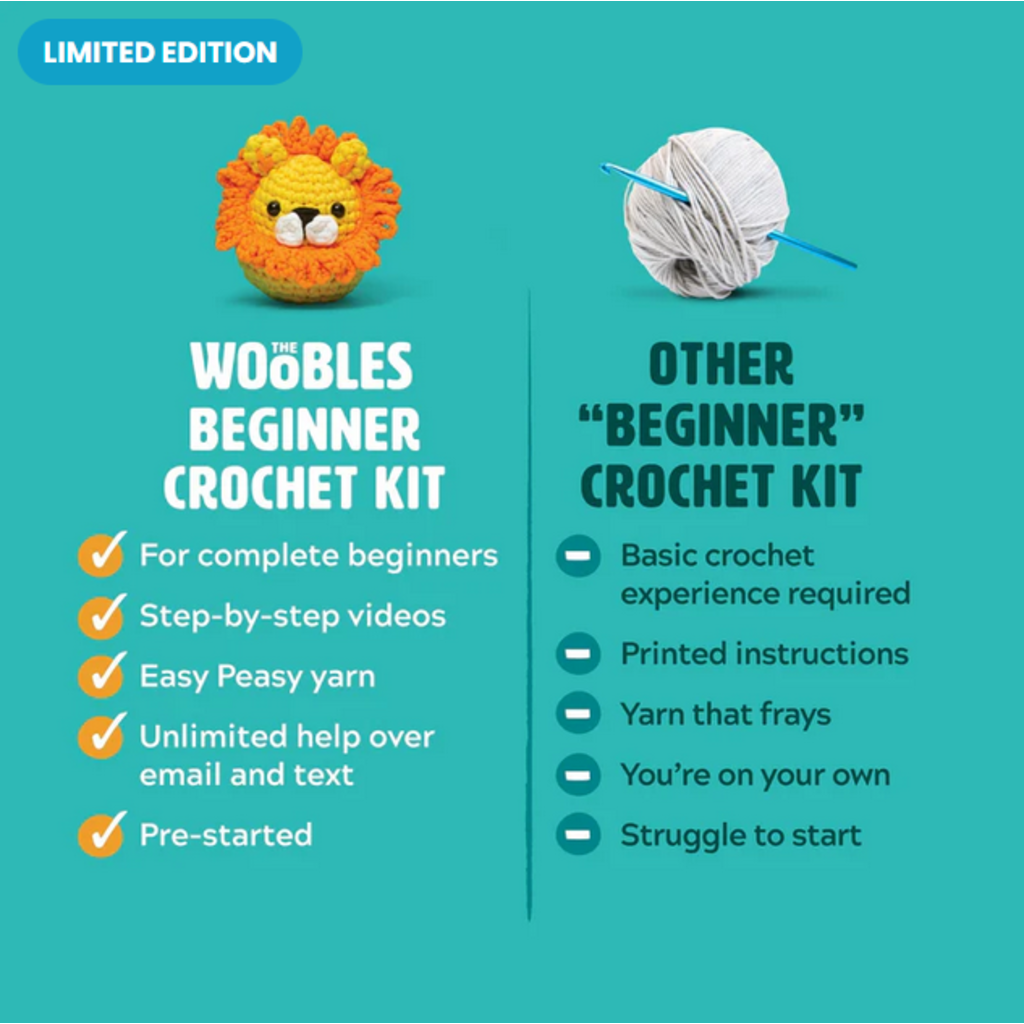 WOOBLES FELIX FOX BEGINNER CROCHET KIT