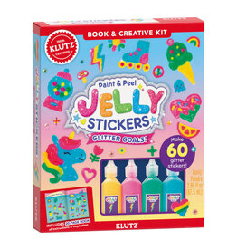 KLUTZ KLUTZ PAINT & PEEL JELLY STICKERS GLITTER