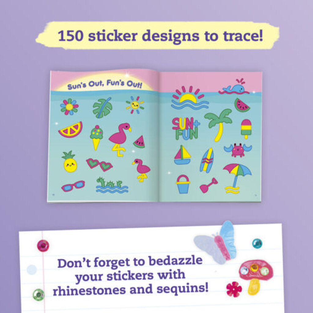 KLUTZ KLUTZ PAINT & PEEL JELLY STICKERS: GLITTER GOALS!