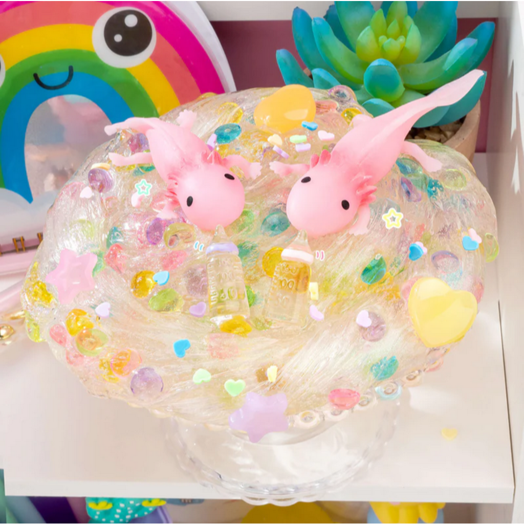 KAWAII SLIME COMPANY BABY AXOLOTL CLEAR SLIME