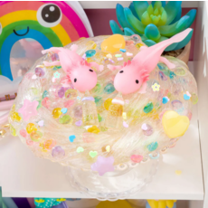 KAWAII SLIME COMPANY BABY AXOLOTL CLEAR SLIME