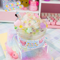 KAWAII SLIME COMPANY BABY AXOLOTL CLEAR SLIME