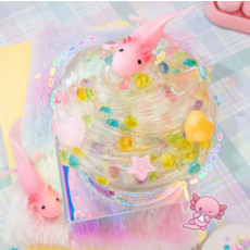 KAWAII SLIME COMPANY BABY AXOLOTL CLEAR SLIME
