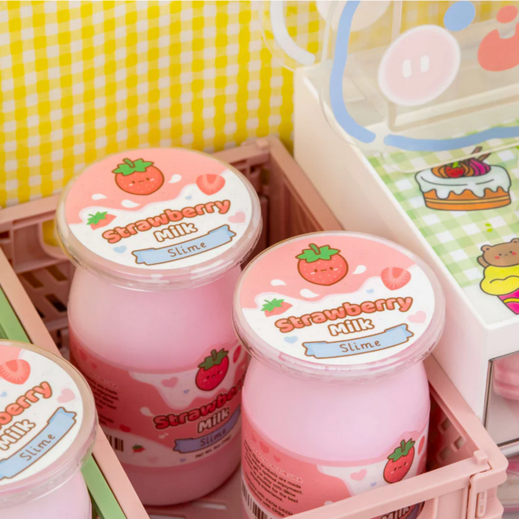 KAWAII SLIME COMPANY STRAWBERRY MILK GLOSSY SLIME