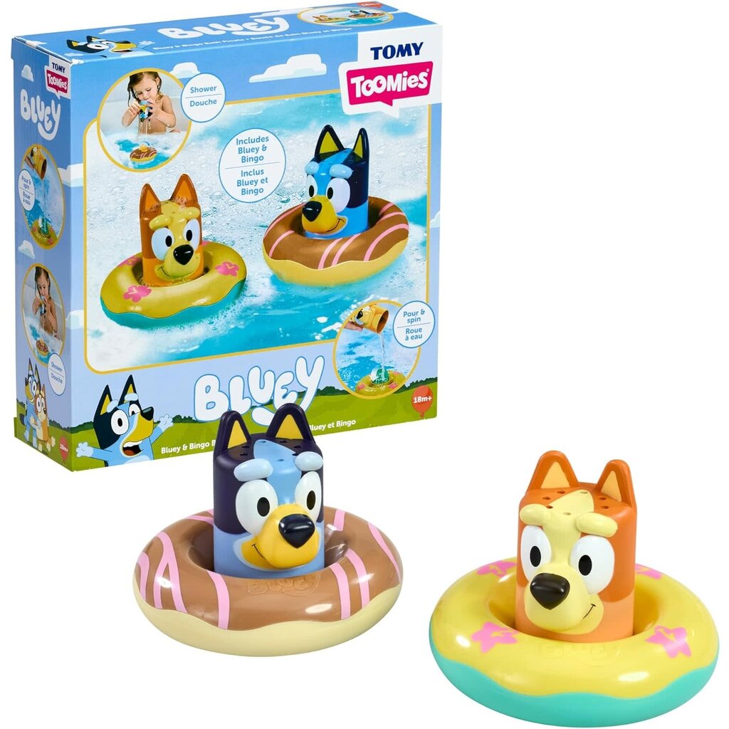 BLUEY SPLASH & FLOAT BLUEY & BINGO 2-IN-1 WATER TOYS