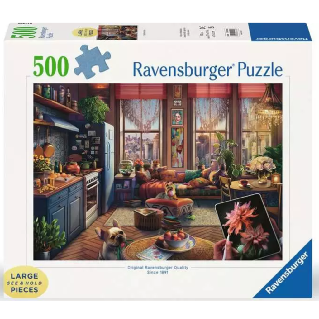RAVENSBURGER USA COZY BOHO STUDIO 500 PC PUZZLE*