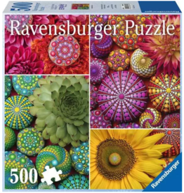 RAVENSBURGER USA MANDALA BLOOMS 500 PC PUZZLE*