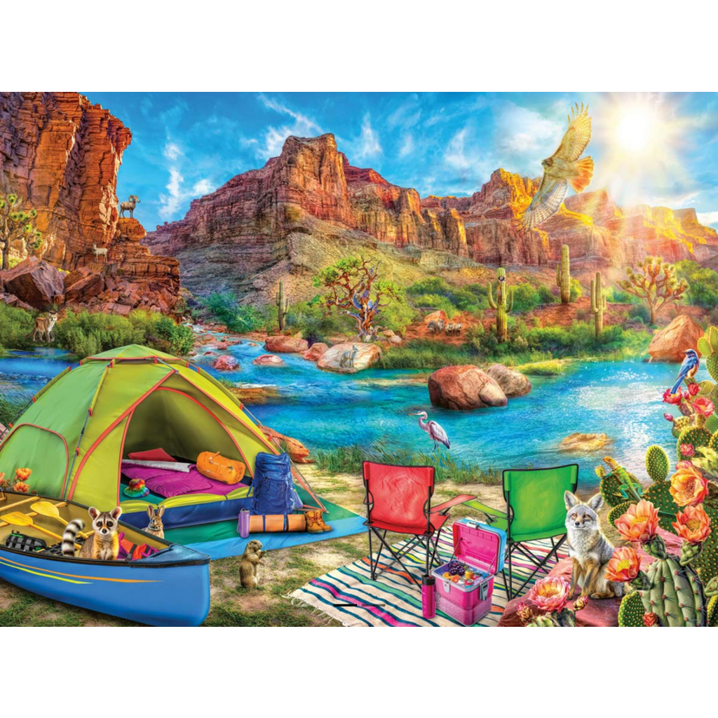 RAVENSBURGER USA CANYON CAMPING 1500 PC PUZZLE