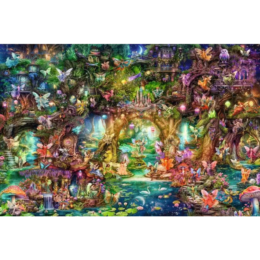 RAVENSBURGER USA HIDDEN WORLD OF FAIRIES 4000 PC PUZZLE