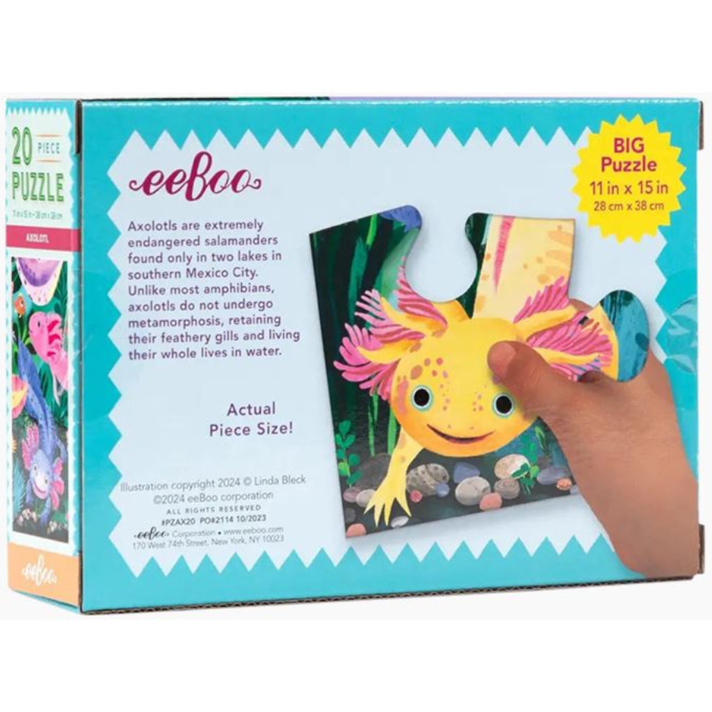 EEBOO AXOLOTL 20 PC PUZZLE