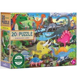 EEBOO DINOSAUR LAND 20 PC PUZZLE