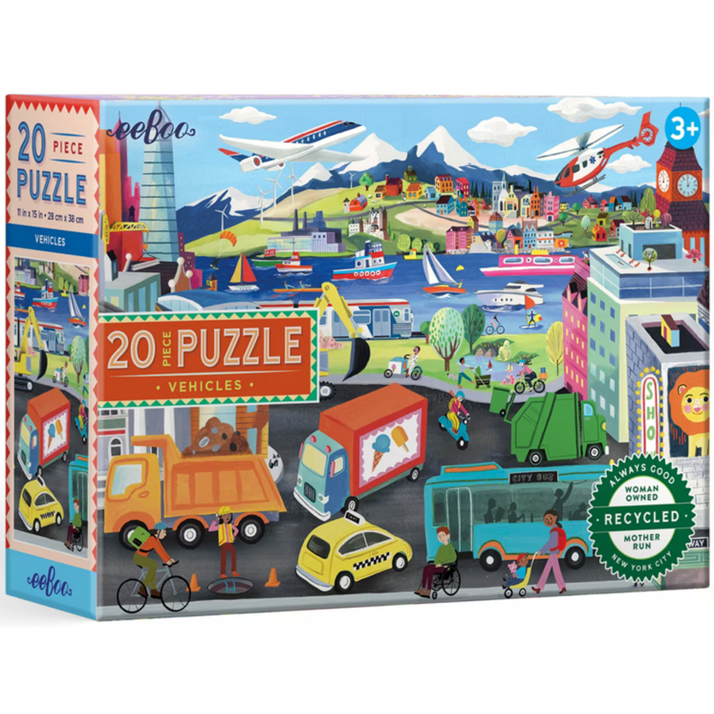 EEBOO VEHICLES 20 PC PUZZLE
