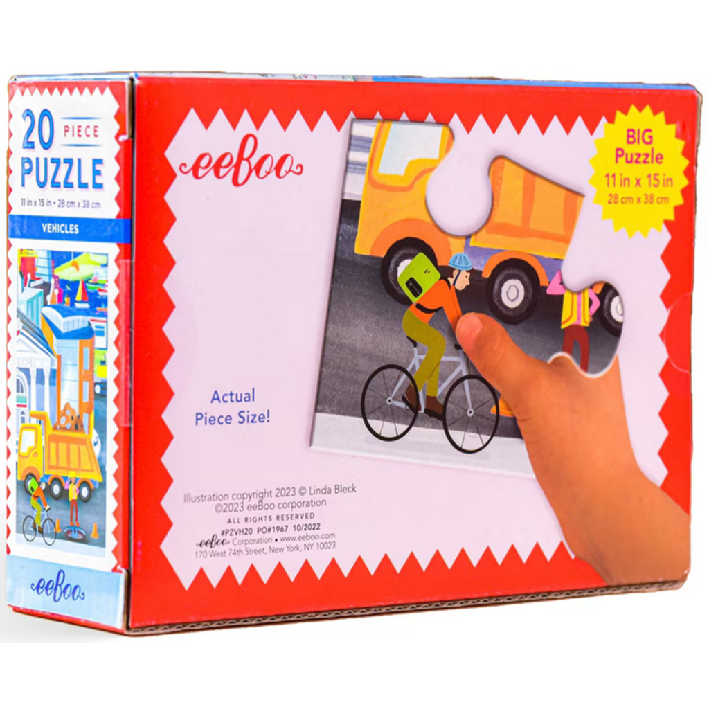 EEBOO VEHICLES 20 PC PUZZLE