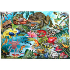 EEBOO LOVE OF AMPHIBIANS 100 PC PUZZLE