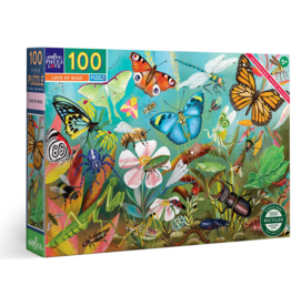 EEBOO LOVE OF BUGS 100 PC PUZZLE