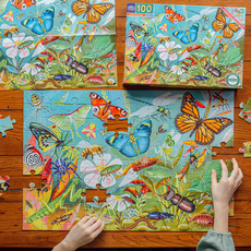 EEBOO LOVE OF BUGS 100 PC PUZZLE