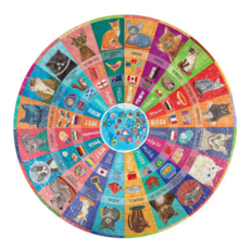 EEBOO CATS OF THE WORLD 500 PC PUZZLE