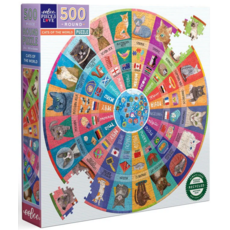 EEBOO CATS OF THE WORLD 500 PC PUZZLE