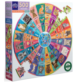 EEBOO CATS OF THE WORLD 500 PC PUZZLE