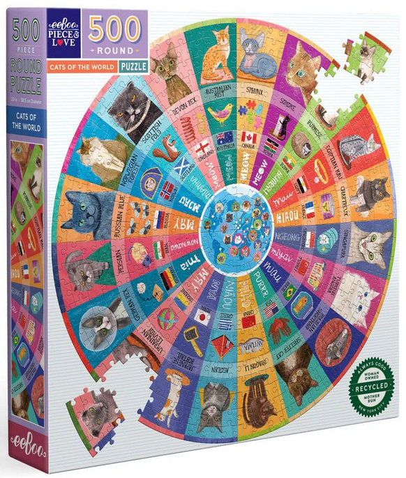 CATS OF THE WORLD 500 PC PUZZLE*