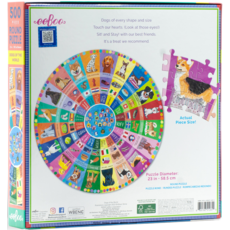 EEBOO DOGS OF THE WORLD 500 PC PUZZLE