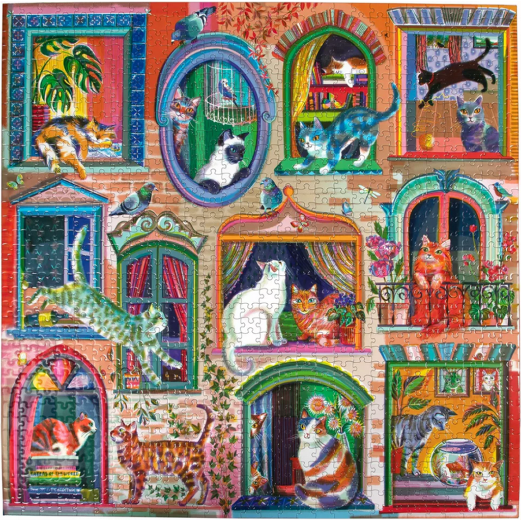EEBOO CATS IN WINDOWS 1000 PC PUZZLE