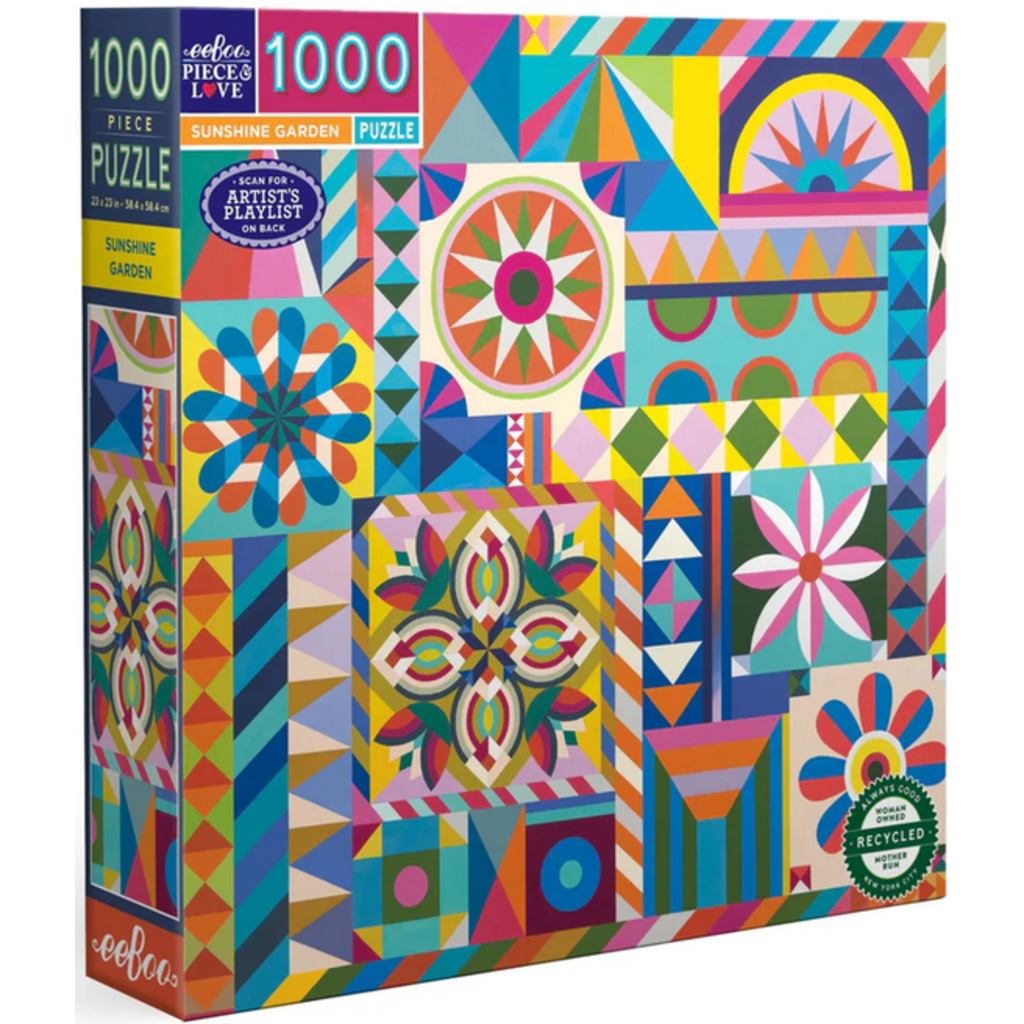 EEBOO SUNSHINE GARDEN 1000 PC PUZZLE