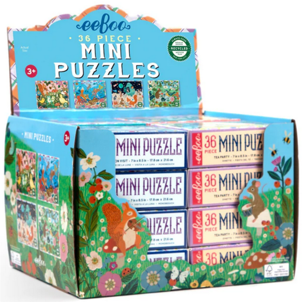 EEBOO VICTORIA BALL ASST. MINI 36 PC PUZZLE