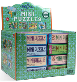 EEBOO WILD HABITATS ASST. MINI 36 PC PUZZLE