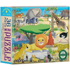 EEBOO WILD HABITATS ASST. MINI 36 PC PUZZLE