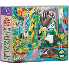 EEBOO WILD HABITATS ASST. MINI 36 PC PUZZLE