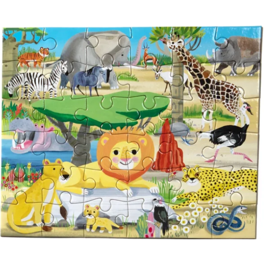 EEBOO WILD HABITATS ASST. MINI 36 PC PUZZLE