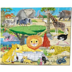 EEBOO WILD HABITATS ASST. MINI 36 PC PUZZLE