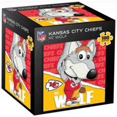 MASTER PIECES MASCOT 100 PC PUZZLE  KC WOLF*