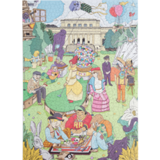 KANSAS CITY PUZZLE COMPANY NELSON-ATKINS LAWN ART 1000 PC PUZZLE