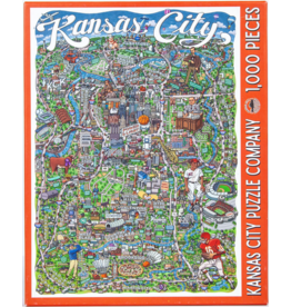 KANSAS CITY PUZZLE COMPANY KANSAS CITY MAP 1000 PC PUZZLE