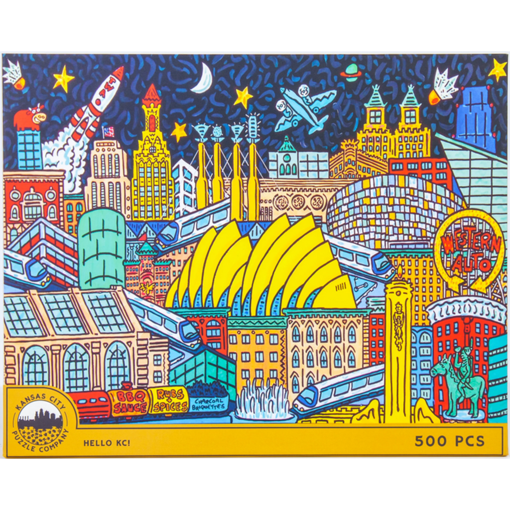 KANSAS CITY PUZZLE COMPANY HELLO KC! 500 PC PUZZLE