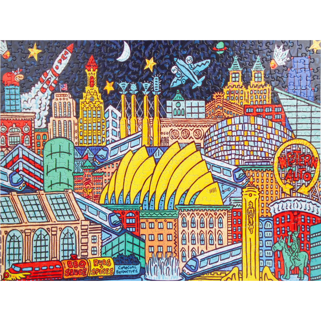 KANSAS CITY PUZZLE COMPANY HELLO KC! 500 PC PUZZLE